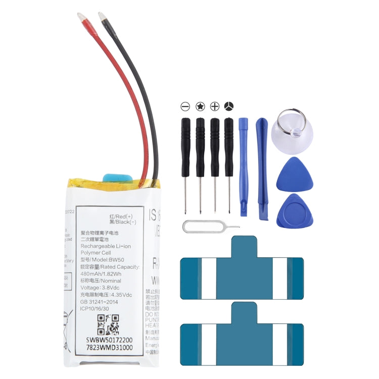 Batteria sostitutiva per scatola di ricarica per auricolari Bluetooth BW50 da 480 mAh per Xiaomi 3 Pro, For Xiaomi 3 Pro Batteria sostitutiva per scatola di ricarica per auricolari Bluetooth BW50 da 480 mAh per Xiaomi 3 Pro, For Xiaomi 3 Pro